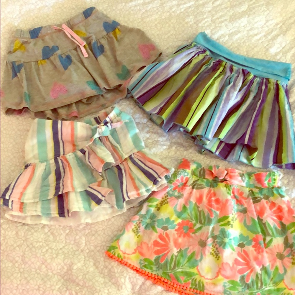 Girls size 6 skirt/skorts bundle of 4